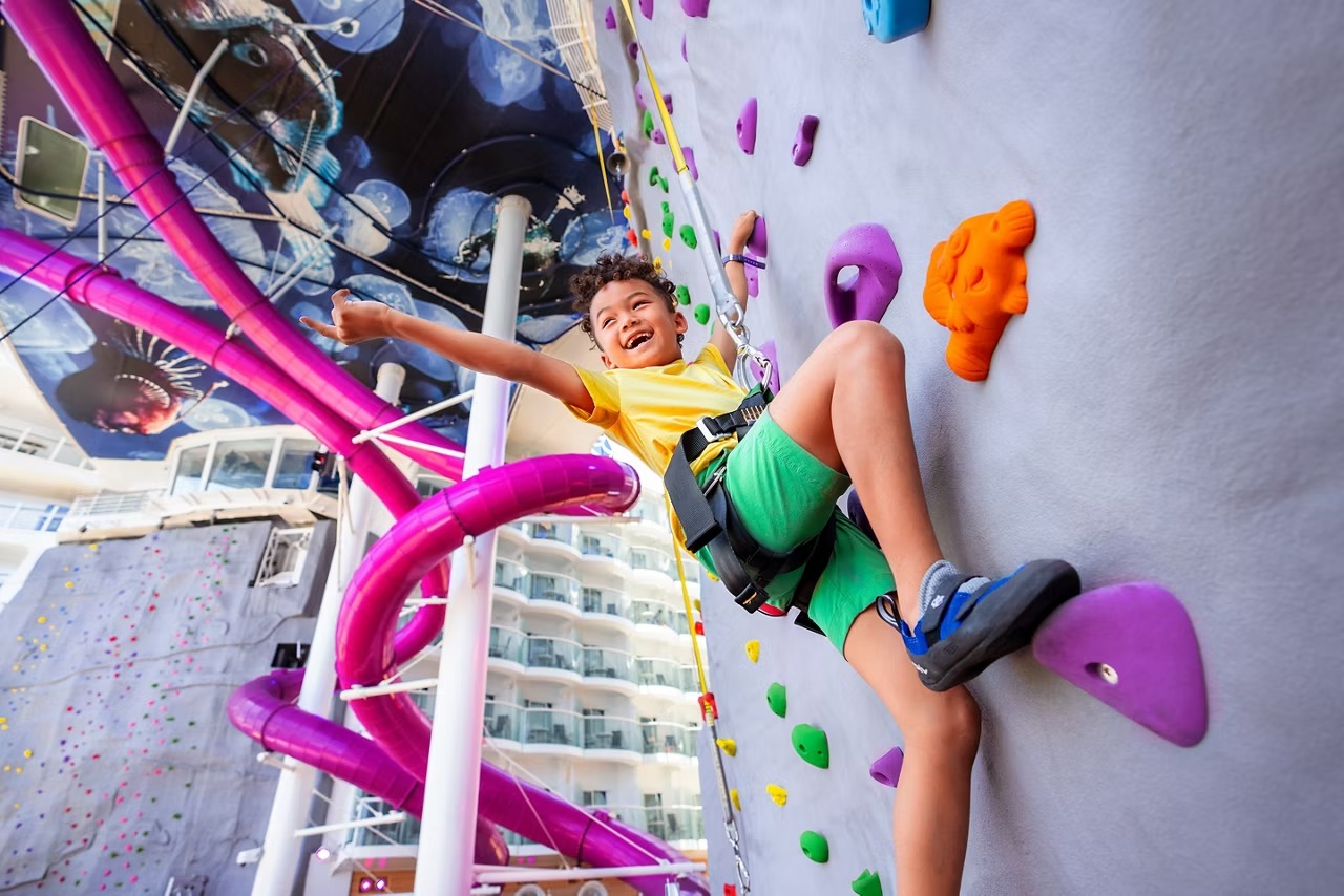 Rock climbing wall